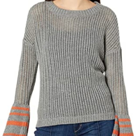 Jack by BB Dakota Sweater Like I Flare Drop Needle Sweater Bell Sleeves Sz M - Picture 2 of 8